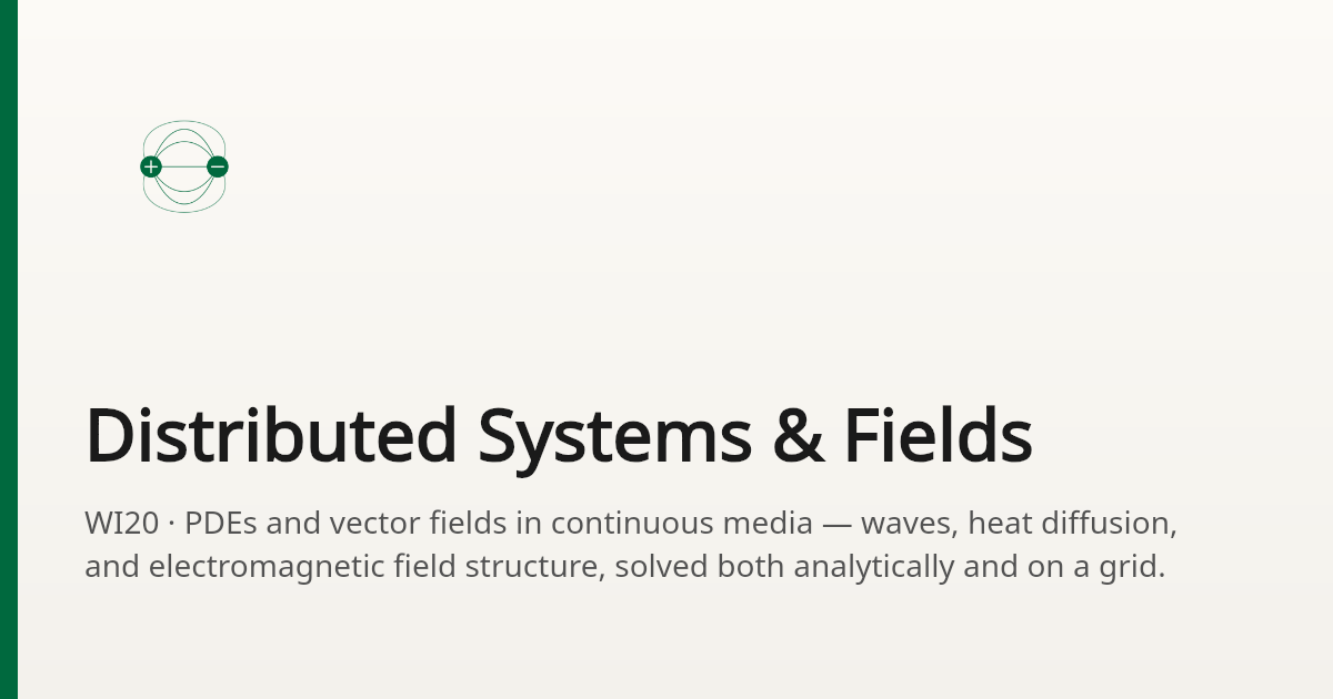 Distributed Systems & Fields — Engineering Portfolio